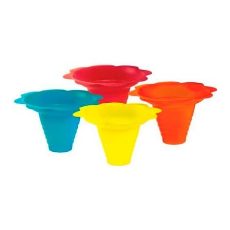 Paragon International Paragon 6503 Multicolor Flower Drip Tray Cups 8 Oz, 100 Qty 6503